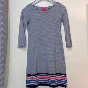 Lilly Pulitzer Stripped 3/4 Sleeve Midi Dress size XS